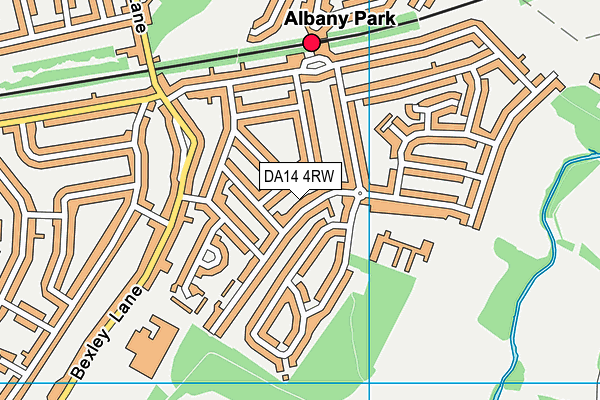 DA14 4RW map - OS VectorMap District (Ordnance Survey)