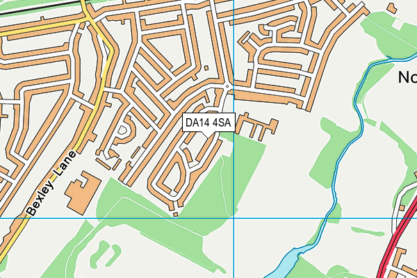 DA14 4SA map - OS VectorMap District (Ordnance Survey)