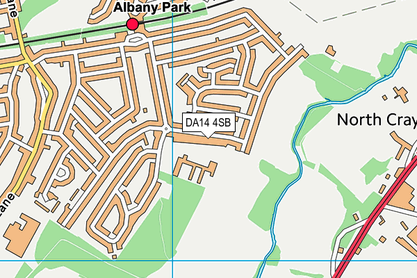 DA14 4SB map - OS VectorMap District (Ordnance Survey)