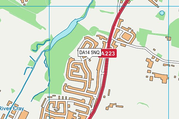 DA14 5NQ map - OS VectorMap District (Ordnance Survey)
