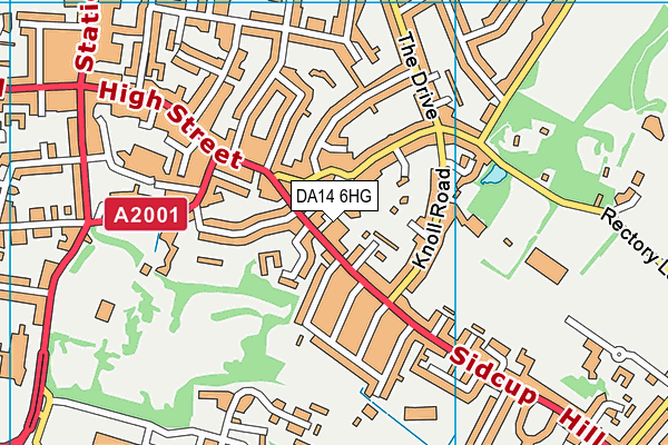 DA14 6HG map - OS VectorMap District (Ordnance Survey)