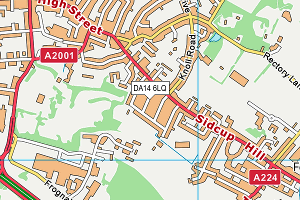 DA14 6LQ map - OS VectorMap District (Ordnance Survey)