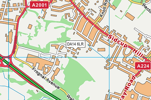 DA14 6LR map - OS VectorMap District (Ordnance Survey)