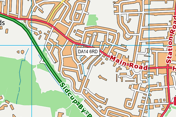 DA14 6RD map - OS VectorMap District (Ordnance Survey)