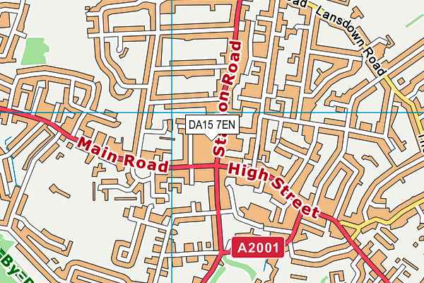 DA15 7EN map - OS VectorMap District (Ordnance Survey)