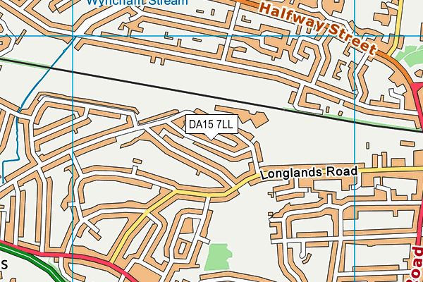 DA15 7LL map - OS VectorMap District (Ordnance Survey)