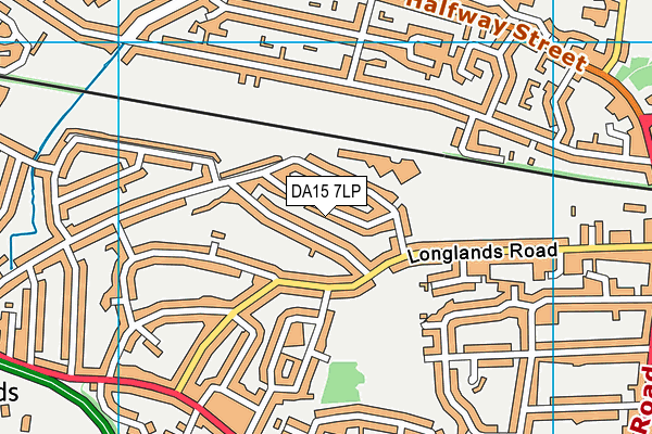 DA15 7LP map - OS VectorMap District (Ordnance Survey)