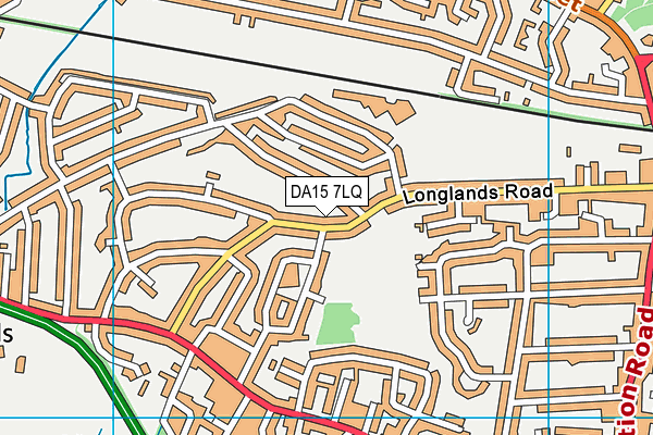 DA15 7LQ map - OS VectorMap District (Ordnance Survey)