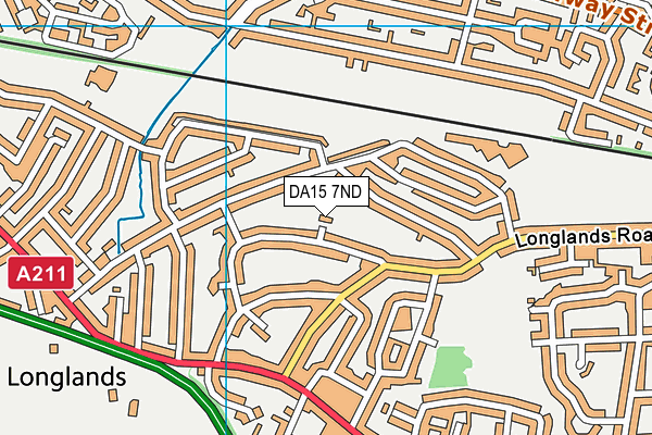DA15 7ND map - OS VectorMap District (Ordnance Survey)