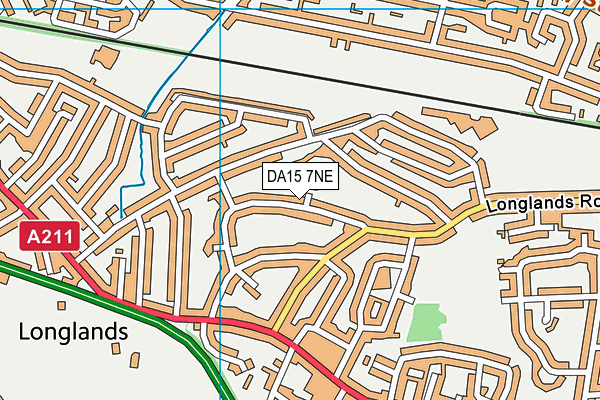 DA15 7NE map - OS VectorMap District (Ordnance Survey)