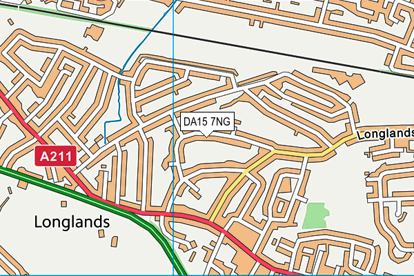 DA15 7NG map - OS VectorMap District (Ordnance Survey)