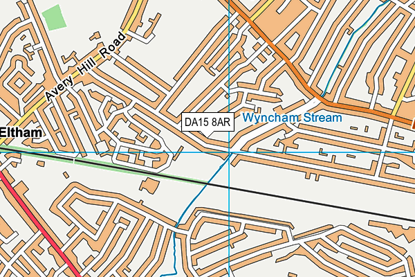 DA15 8AR map - OS VectorMap District (Ordnance Survey)
