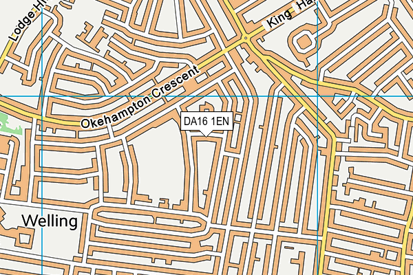DA16 1EN map - OS VectorMap District (Ordnance Survey)