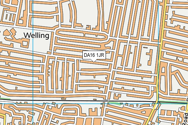 DA16 1JR map - OS VectorMap District (Ordnance Survey)
