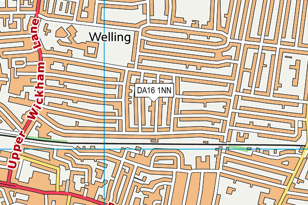 DA16 1NN map - OS VectorMap District (Ordnance Survey)