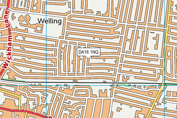 DA16 1NQ map - OS VectorMap District (Ordnance Survey)