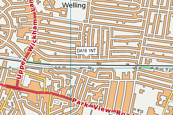DA16 1NT map - OS VectorMap District (Ordnance Survey)