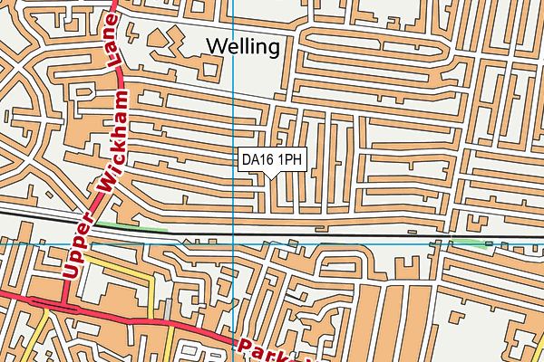 DA16 1PH map - OS VectorMap District (Ordnance Survey)