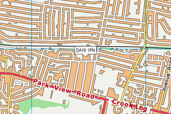 DA16 1PN map - OS VectorMap District (Ordnance Survey)
