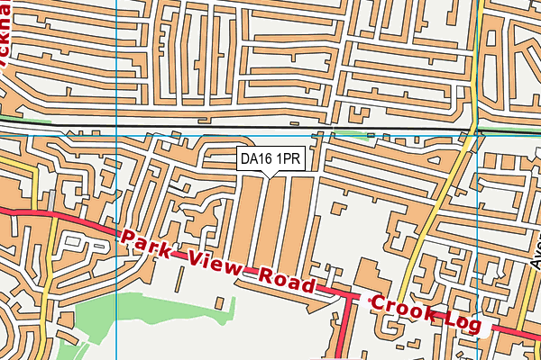 DA16 1PR map - OS VectorMap District (Ordnance Survey)