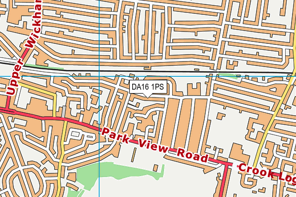 DA16 1PS map - OS VectorMap District (Ordnance Survey)