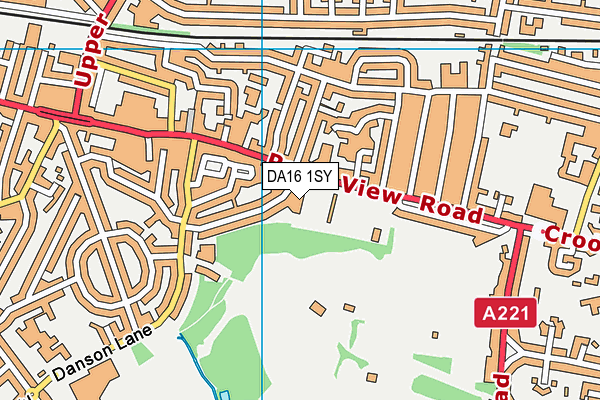 Bexleyheath Sports Club map (DA16 1SY) - OS VectorMap District (Ordnance Survey)