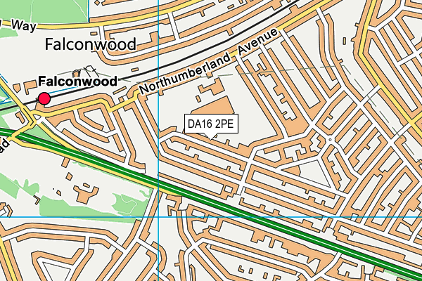 Harris Academy Falconwood map (DA16 2PE) - OS VectorMap District (Ordnance Survey)