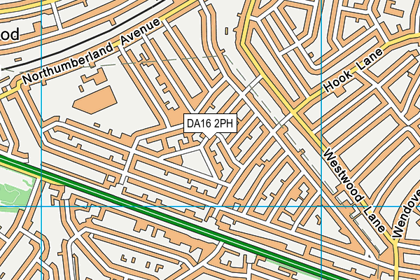 DA16 2PH map - OS VectorMap District (Ordnance Survey)