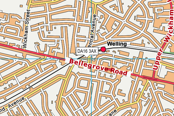 Map of CENTRAL AVENUE (WELLING) LIMITED at district scale