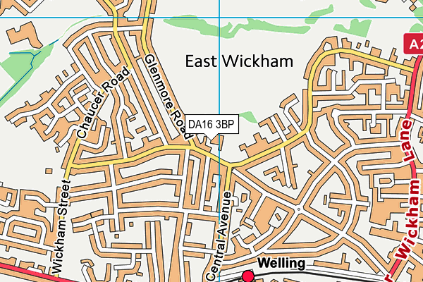 East Wickham Primary Academy map (DA16 3BP) - OS VectorMap District (Ordnance Survey)