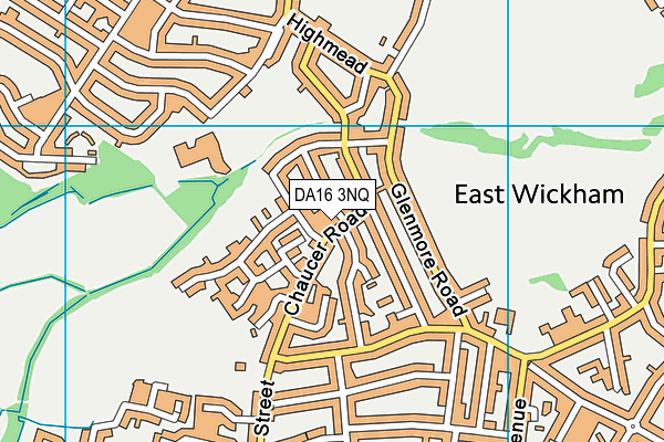 DA16 3NQ map - OS VectorMap District (Ordnance Survey)