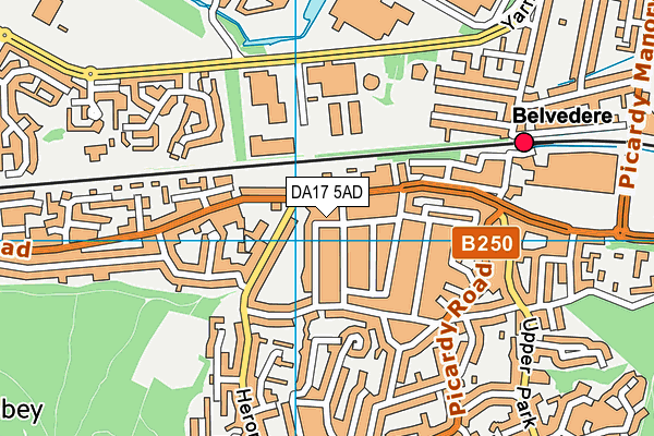 DA17 5AD map - OS VectorMap District (Ordnance Survey)