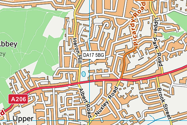 DA17 5BG map - OS VectorMap District (Ordnance Survey)