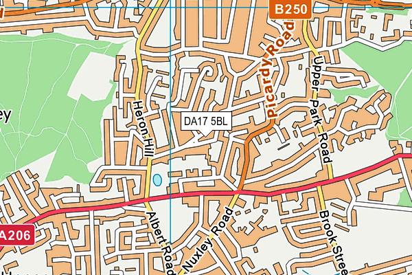 DA17 5BL map - OS VectorMap District (Ordnance Survey)