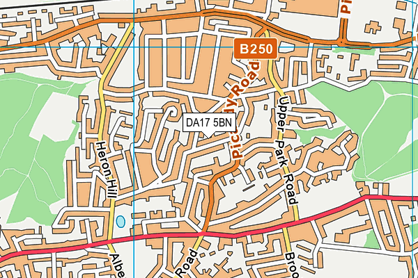 DA17 5BN map - OS VectorMap District (Ordnance Survey)
