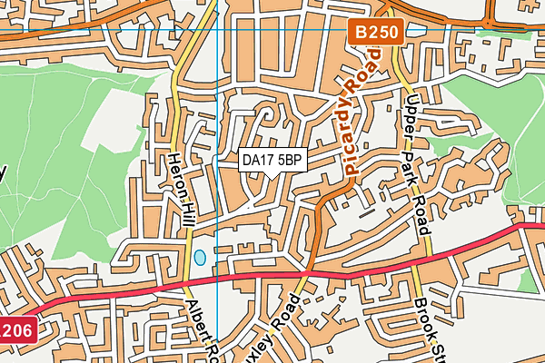 DA17 5BP map - OS VectorMap District (Ordnance Survey)