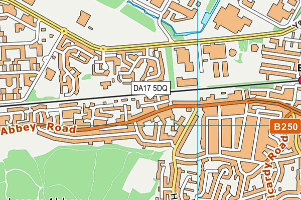 DA17 5DQ map - OS VectorMap District (Ordnance Survey)