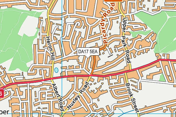DA17 5EA map - OS VectorMap District (Ordnance Survey)