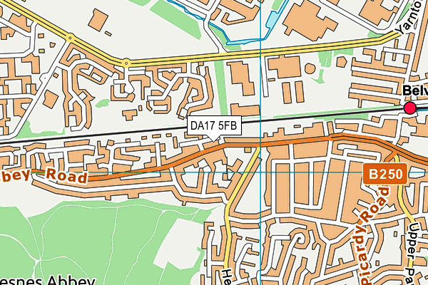 DA17 5FB map - OS VectorMap District (Ordnance Survey)