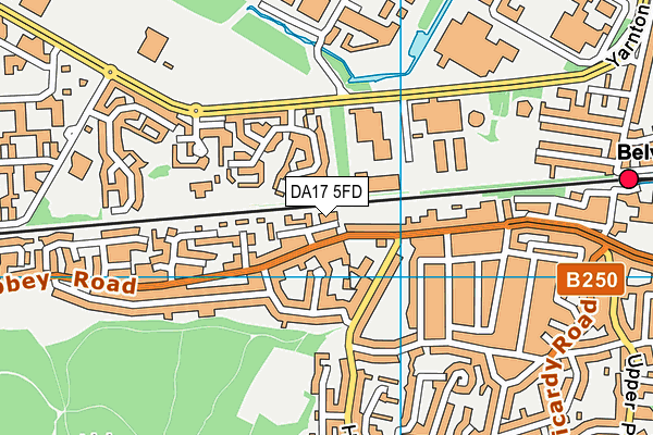 DA17 5FD map - OS VectorMap District (Ordnance Survey)