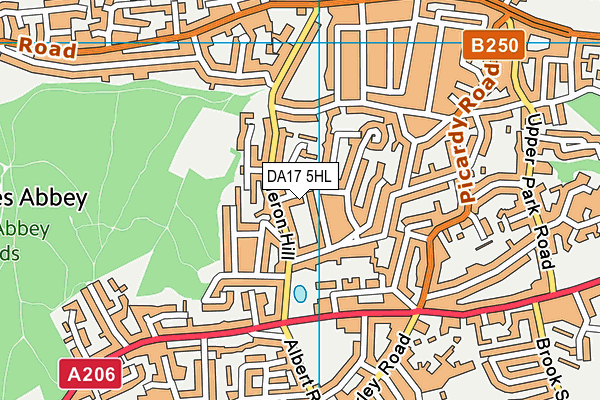 DA17 5HL map - OS VectorMap District (Ordnance Survey)