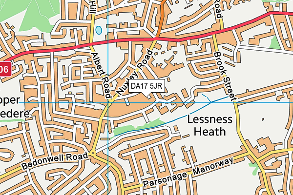 DA17 5JR map - OS VectorMap District (Ordnance Survey)