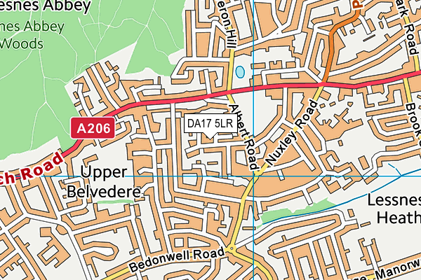 DA17 5LR map - OS VectorMap District (Ordnance Survey)