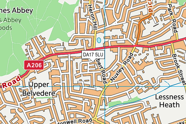 DA17 5LU map - OS VectorMap District (Ordnance Survey)