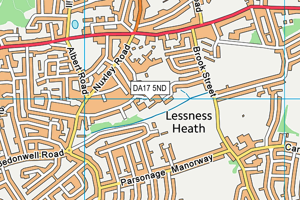 DA17 5ND map - OS VectorMap District (Ordnance Survey)