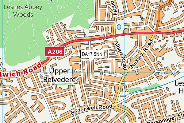 DA17 5NN map - OS VectorMap District (Ordnance Survey)