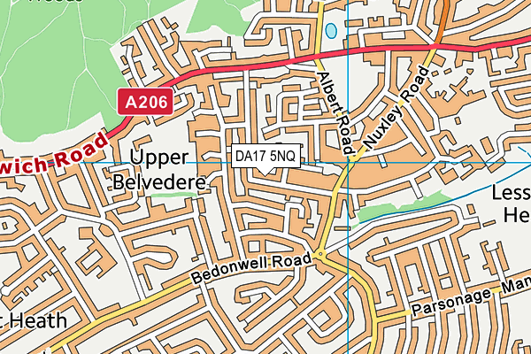 DA17 5NQ map - OS VectorMap District (Ordnance Survey)