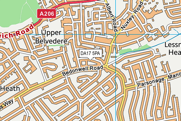 DA17 5PA map - OS VectorMap District (Ordnance Survey)