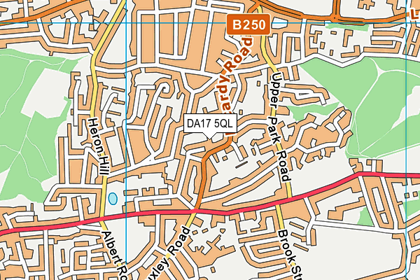 DA17 5QL map - OS VectorMap District (Ordnance Survey)