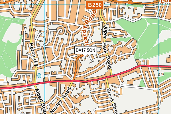 DA17 5QN map - OS VectorMap District (Ordnance Survey)